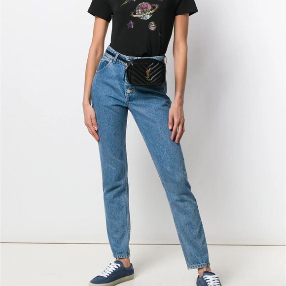 saint laurent space print t shirt women’s - Picture 2 of 5